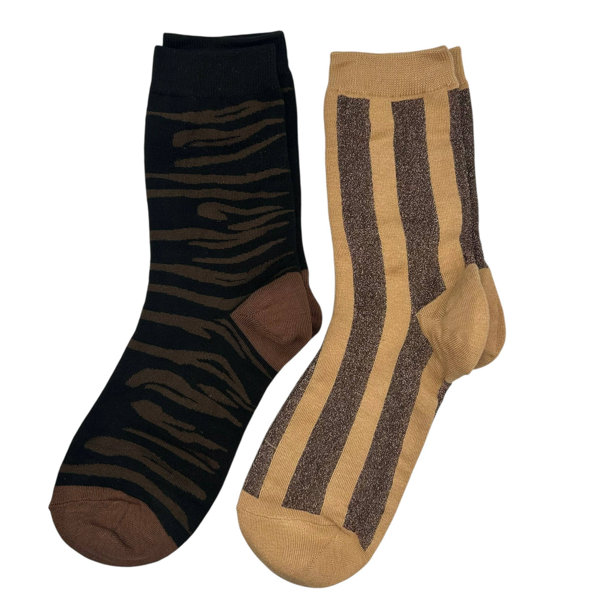 Brown Savannah & Berlin sock box duo with Palm Tree