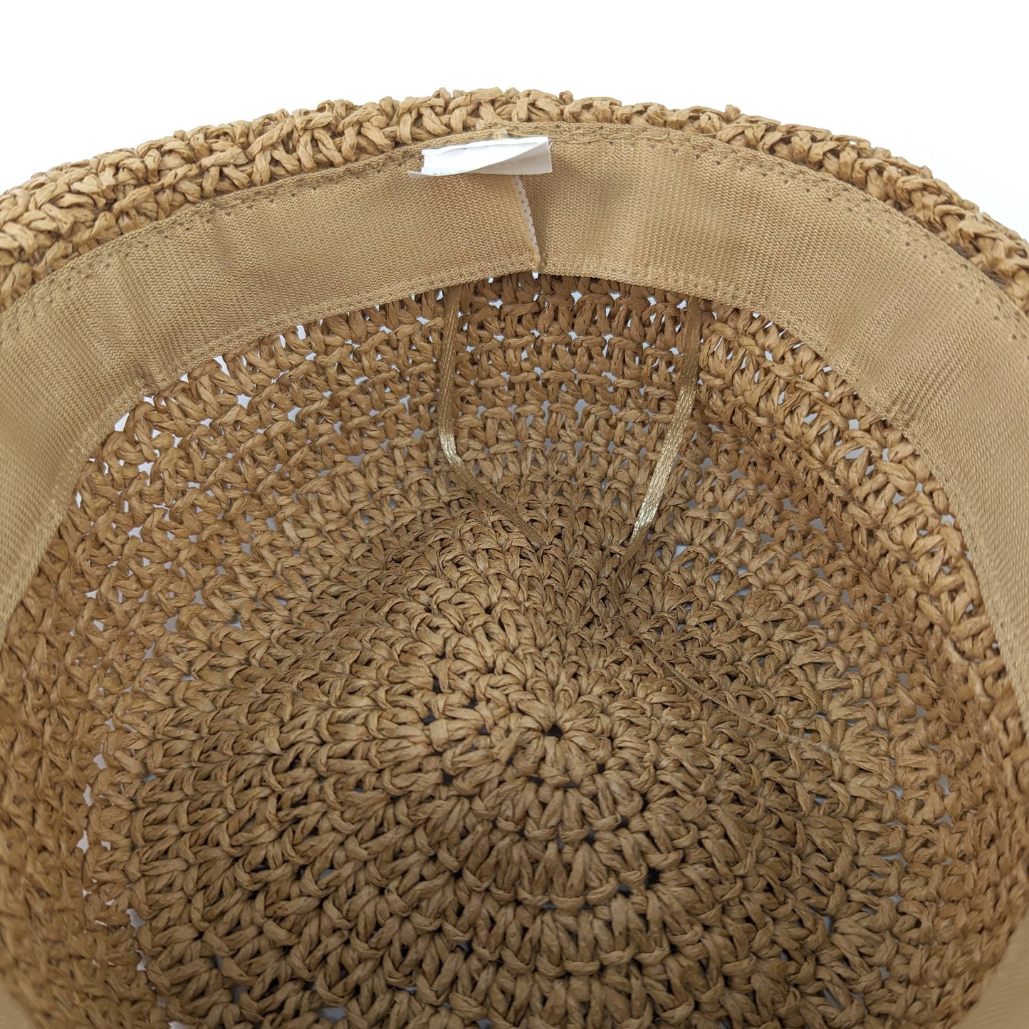Children's Crochet Style Folding Hat - Chocolate Brown 54cm