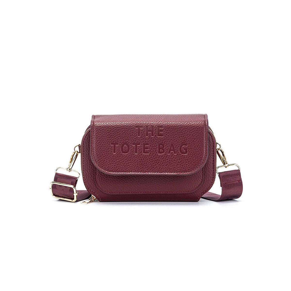 TOTE Crossbody Handbag With 2 Separate Top Zipped Sections