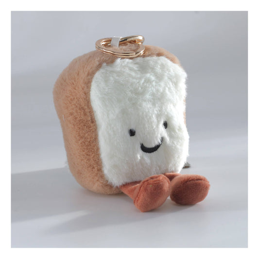 PLUSH BREAD TOAST BAG CHARM
