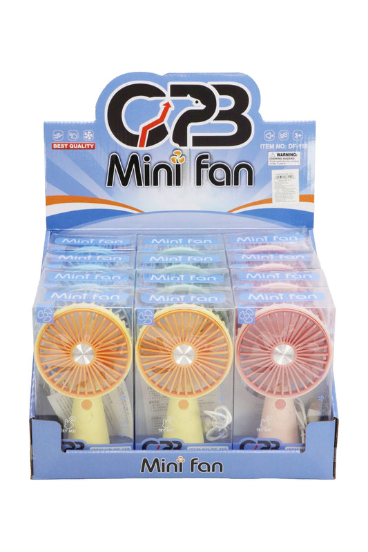 Pastel Matte Led Light-up Handheld Electric Fan