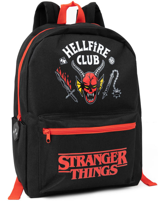Stranger Things Unisex Kids Black Printed Backpack (One Size)