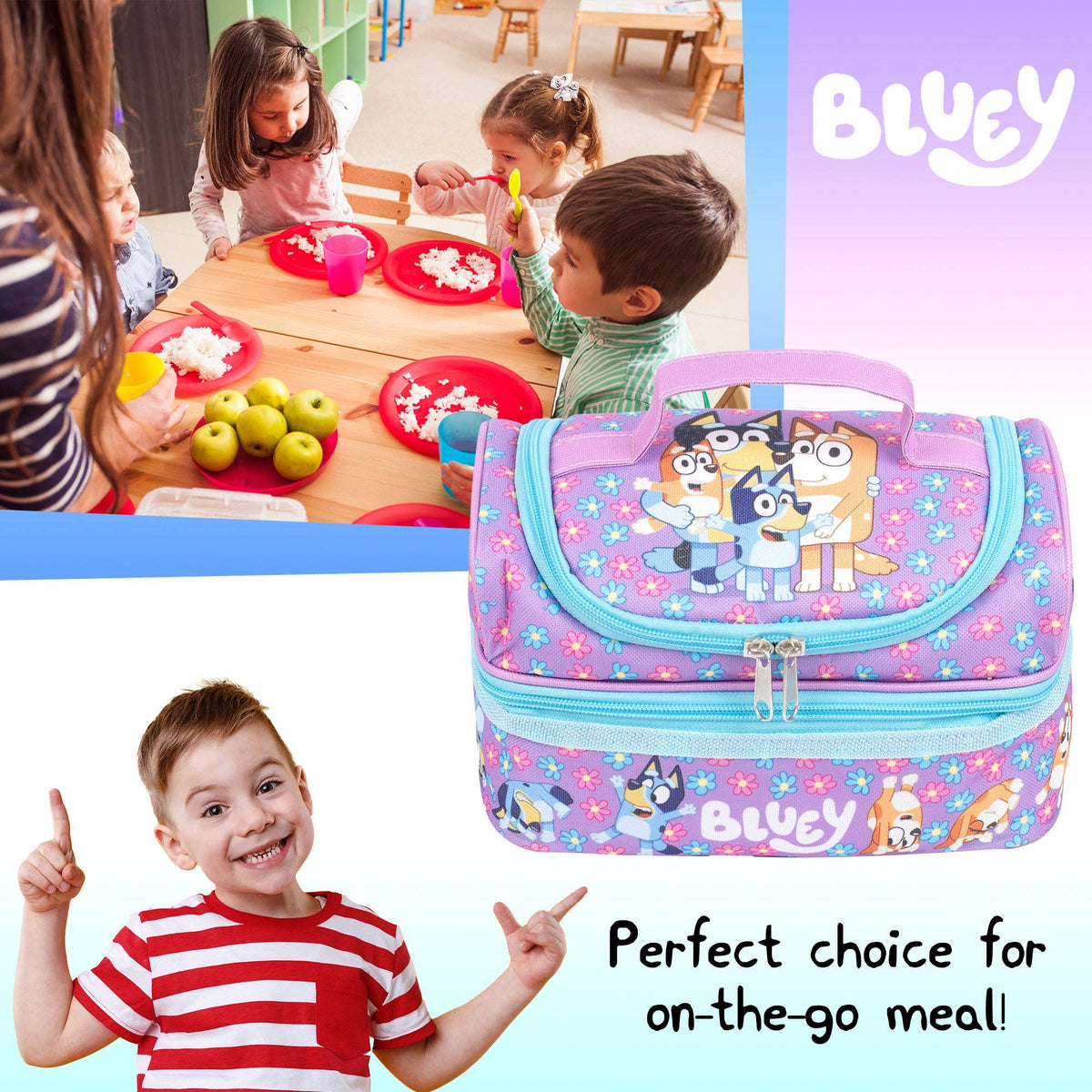 Kids Lunch Bag - Bluey - Nursery Packed Lunch Box