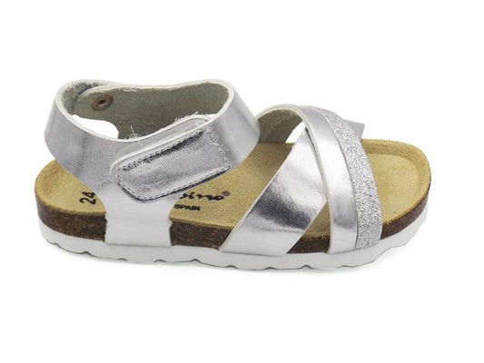 Bio Silver sandals for girls