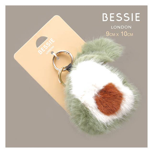 FAUX FUR PLUSH AVOCADO BAG CHARM