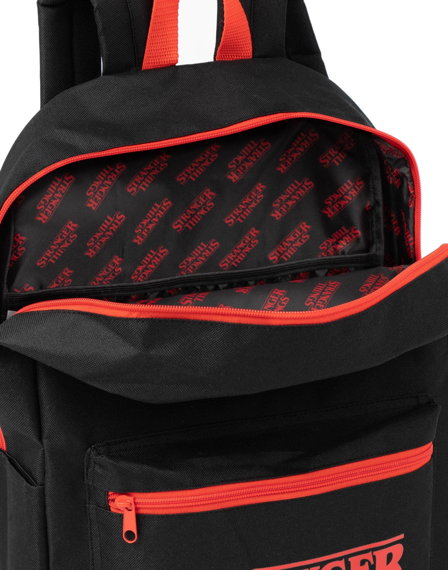 Stranger Things Unisex Kids Black Printed Backpack (One Size)