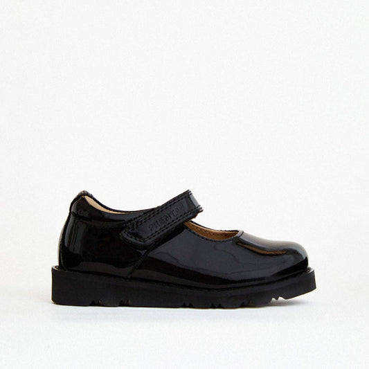 Aurora Black Patent Girls Kids Shoe
