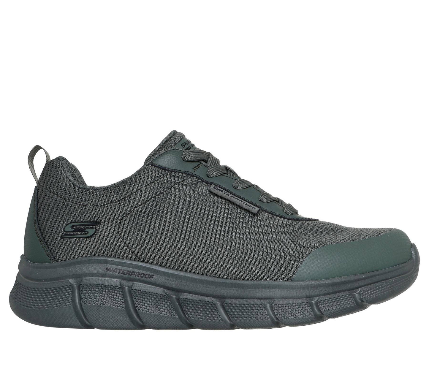 Skechers Waterproof Shoe For Men - BOBS Sport B Flex - Rainy Edge in Olive, 6-15