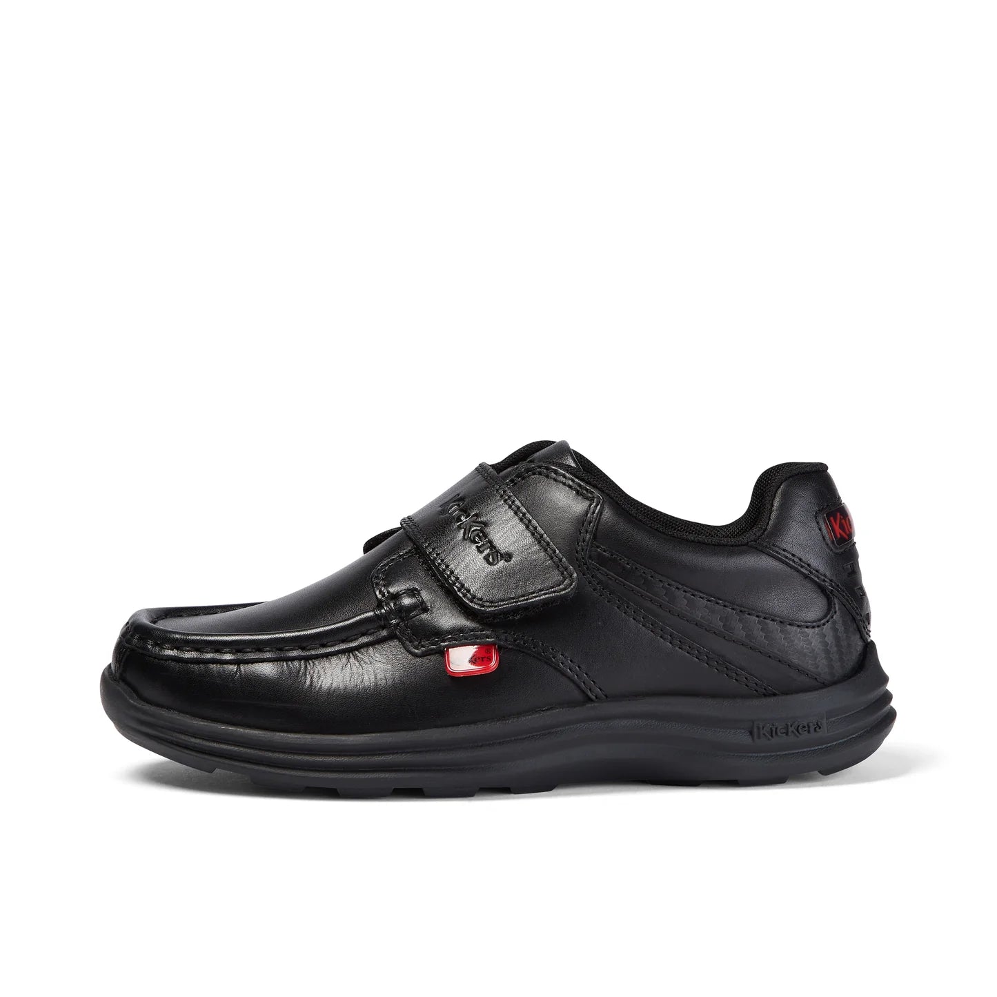Junior Boys Kickers Reasan Strap Leather Black