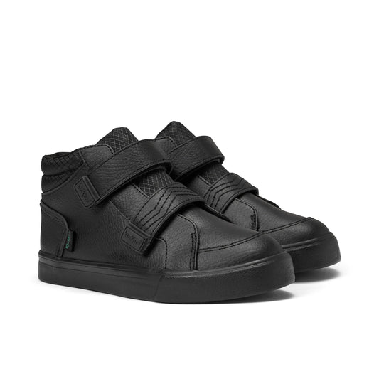 Junior Boys Kickers Tovni Hi Reflective Leather Black