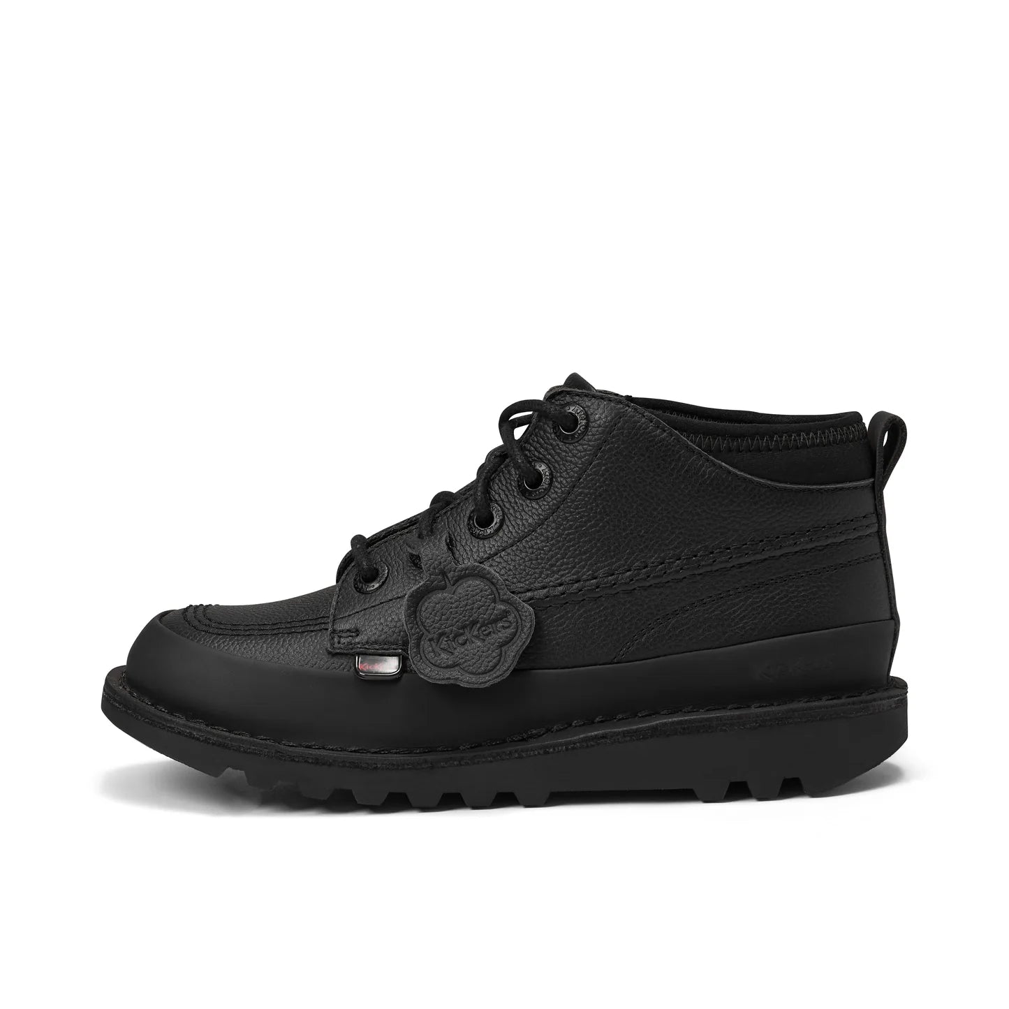 Kickers Mid Track Leather YM Black