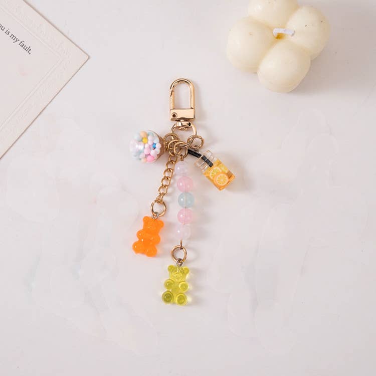 Cute Bear Chain Bag Charm Keychain