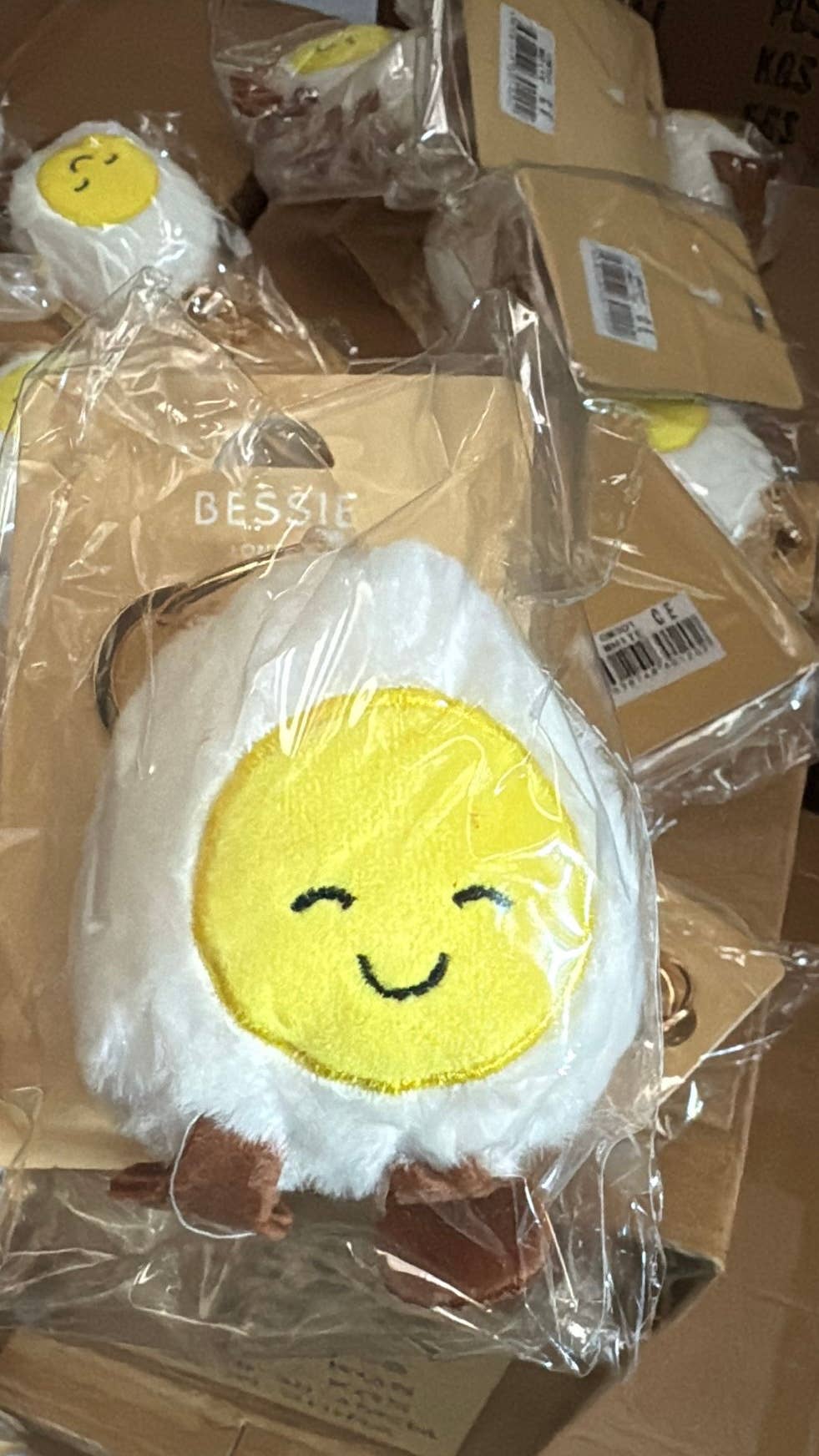 BOILED HALF EGG BAG CHARM