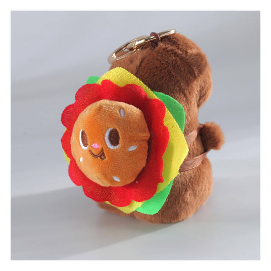 BURGER CAPY BAG CHARM
