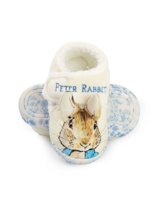 Peter Rabbit Unisex Kids Multicoloured Character Face Velcro Loafer Slippers