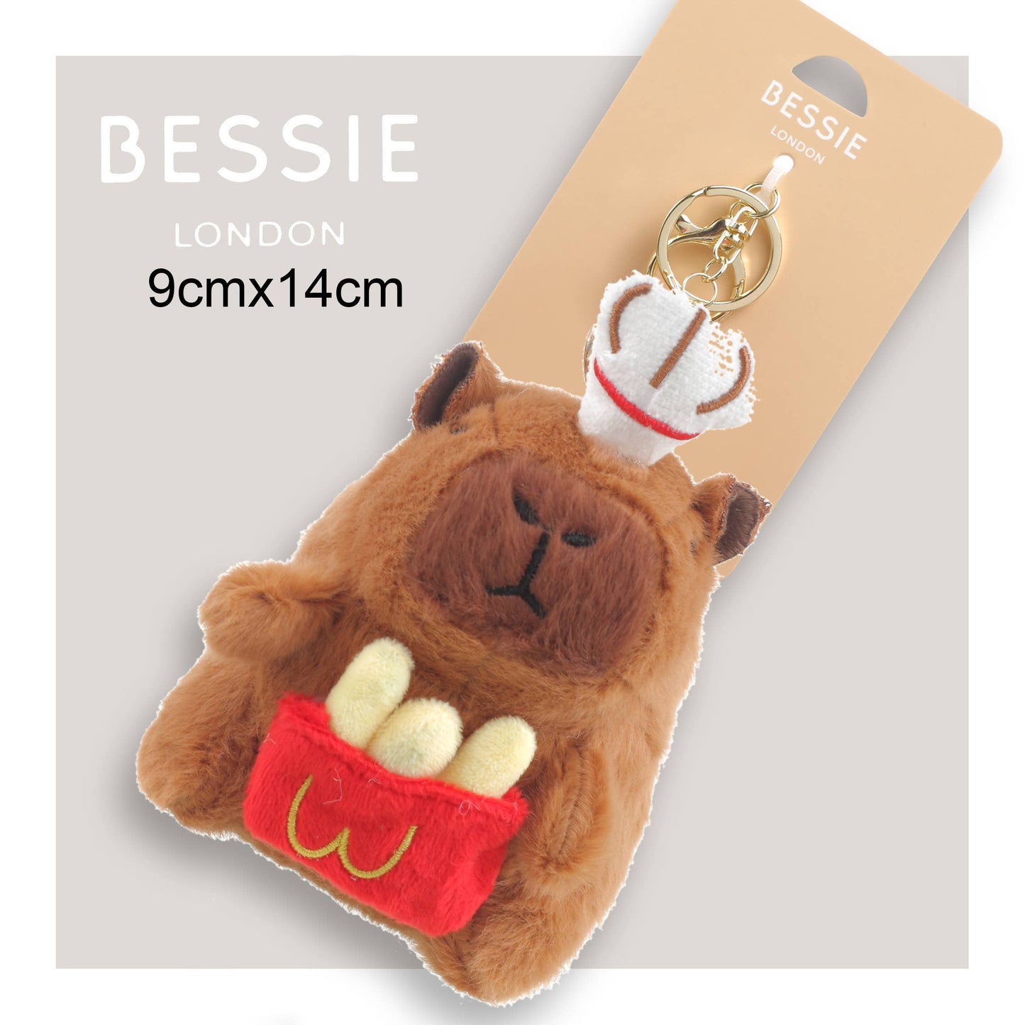 PLUSH CHIPS CAPY KEYCHAIN CHARM