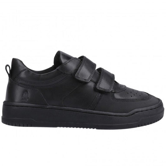 Hush Puppies Daxton Touch Fast JNR Black Velcro Trainer
