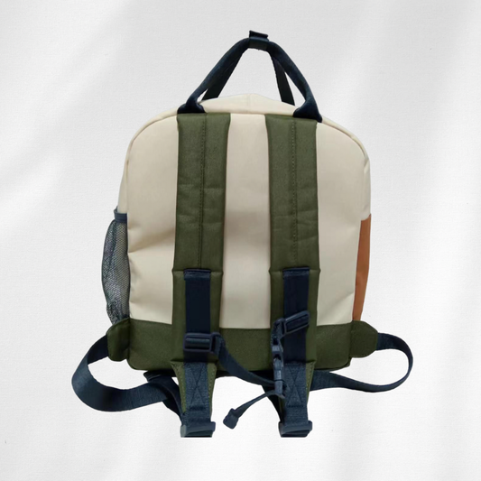 Kids Customisable Sustainable Backpack. Ecru