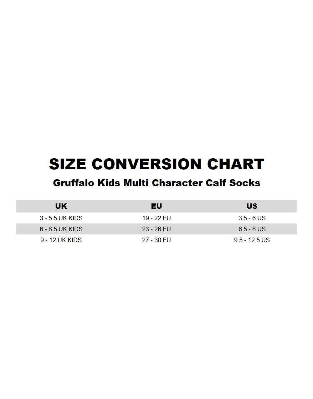 Gruffalo & Friends Unisex Kids Multicoloured Multi Character Calf Socks Set of 5
