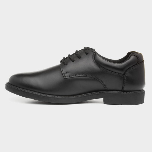 Hush Puppies Tim Black Leather Lace Up Shoe