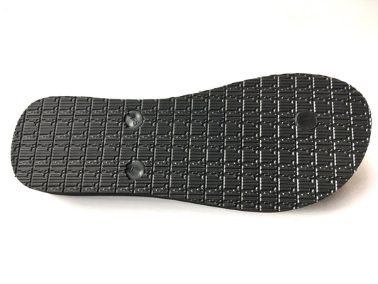 St Tropez Crystal Flip Flops - Black