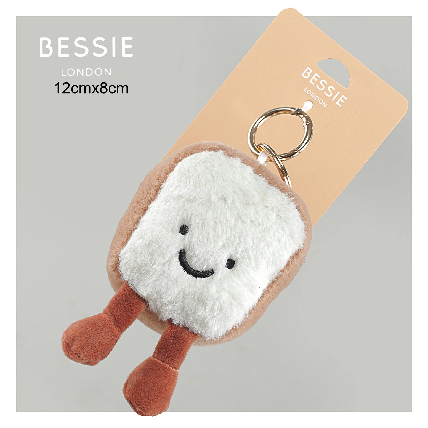 PLUSH BREAD TOAST BAG CHARM