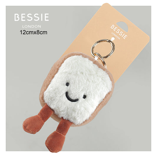 PLUSH BREAD TOAST BAG CHARM