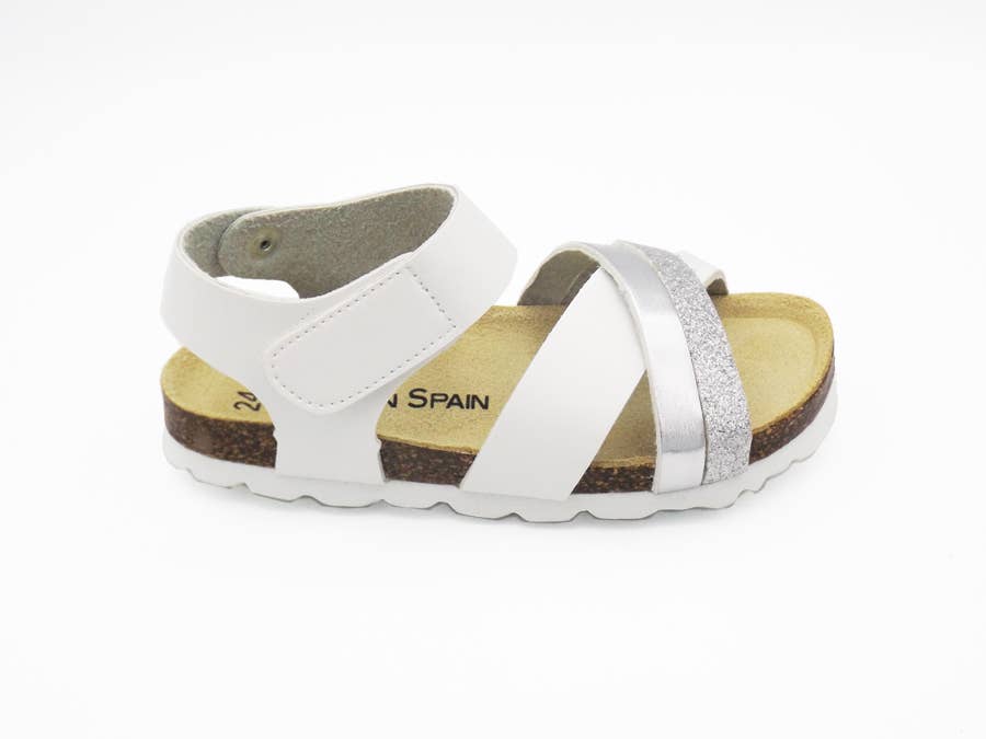 Bio Silver sandals for girls