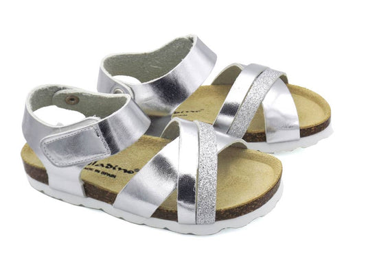 Bio Silver sandals for girls