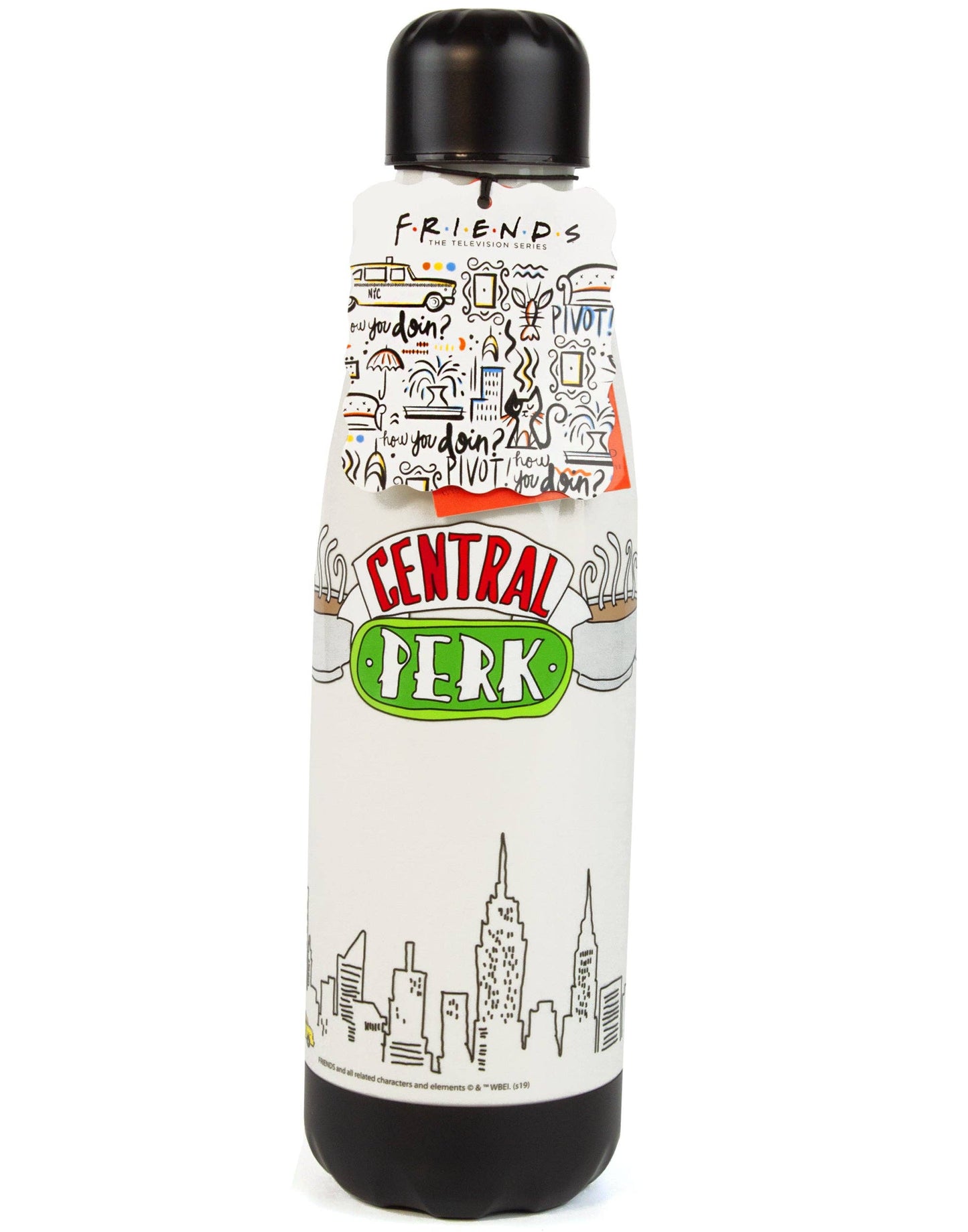 Friends Unisex 'Central Perk' Silver Logo Tritan Bottle