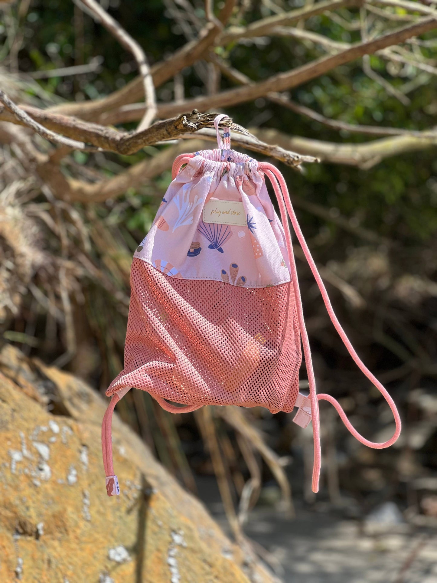 Beach Backpack for Kids Shells