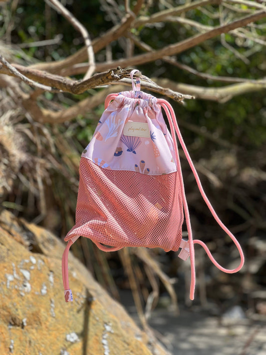 Beach Backpack for Kids Shells