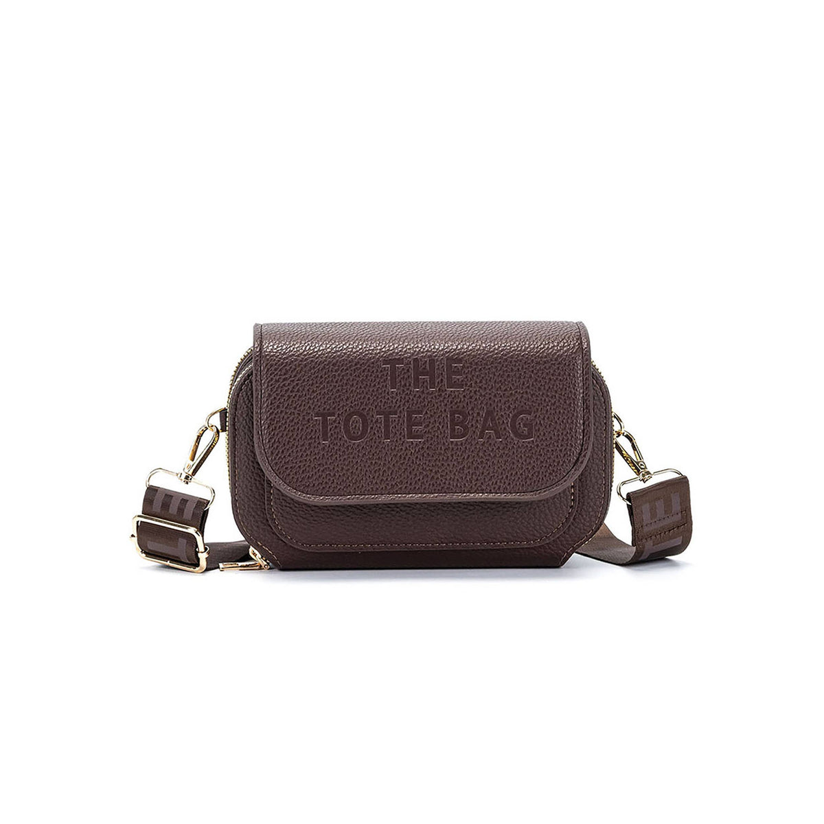 TOTE Crossbody Handbag With 2 Separate Top Zipped Sections