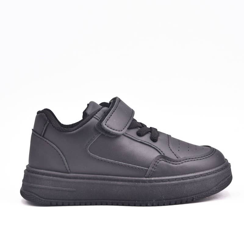 Black School Plain children's sneakers