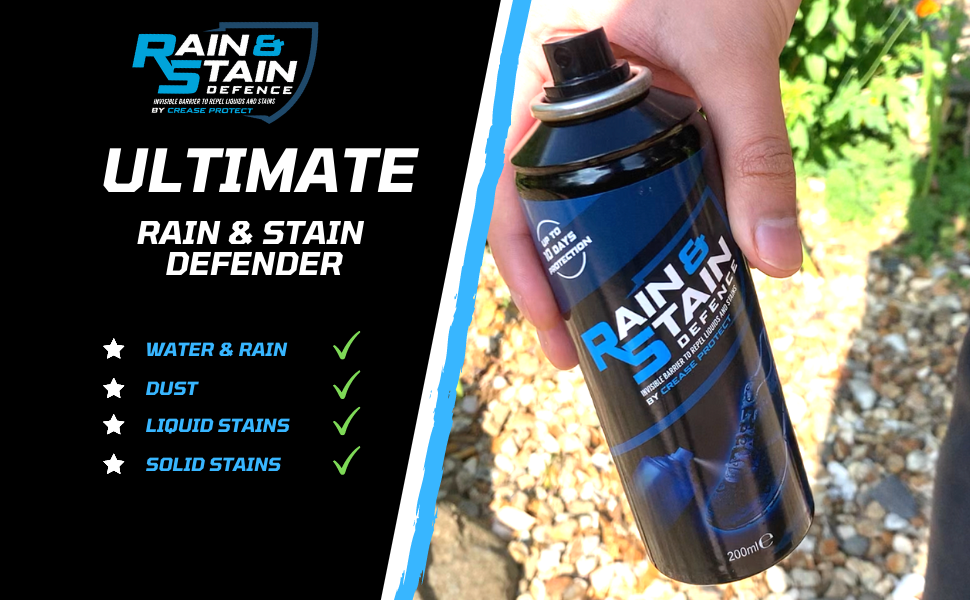 Rain & Stain Defence – 200ml Liquid & Stain Repellant Spray