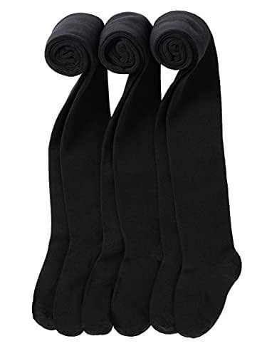 Black Kids School Tights - Plain