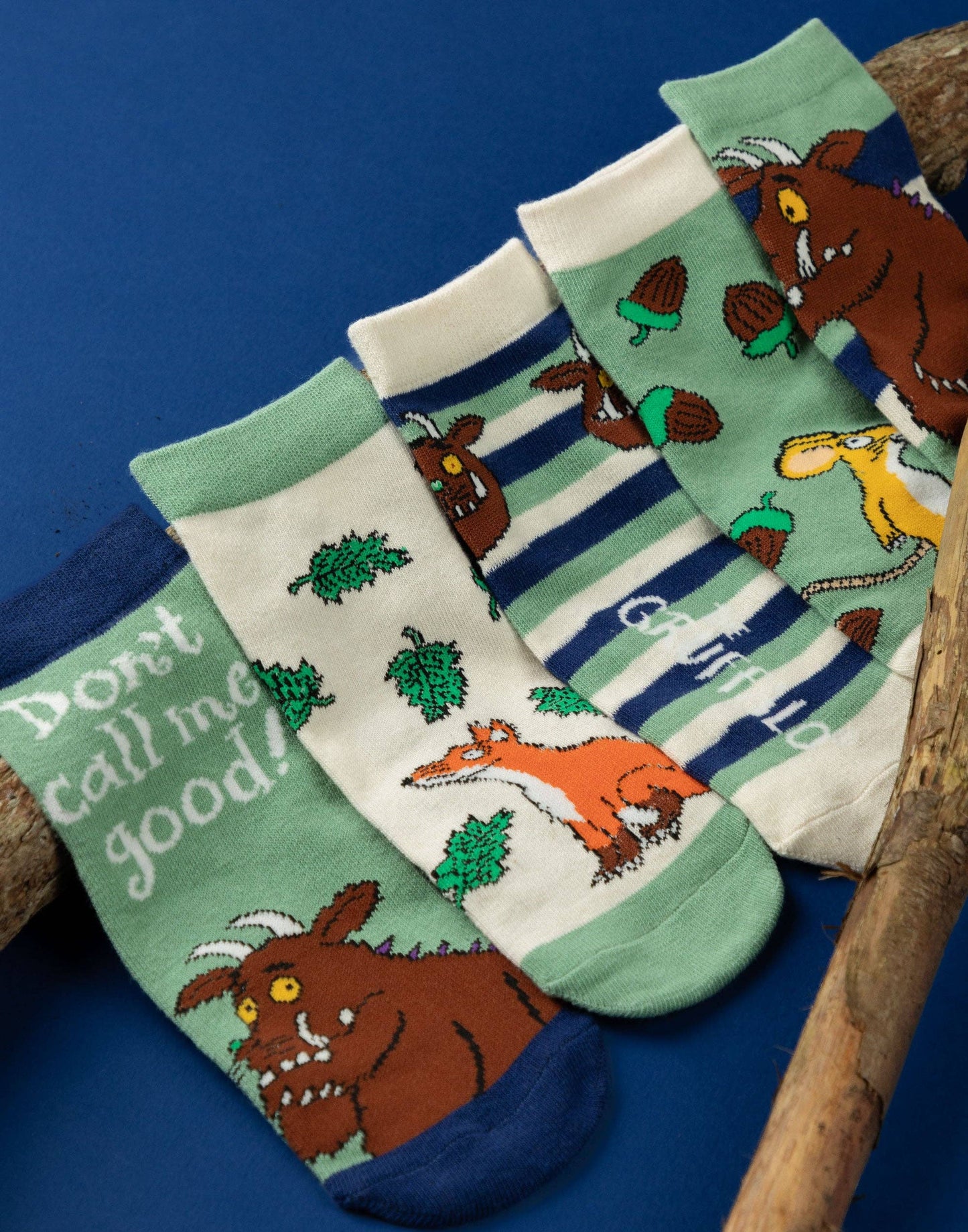 Gruffalo & Friends Unisex Kids Multicoloured Multi Character Calf Socks Set of 5