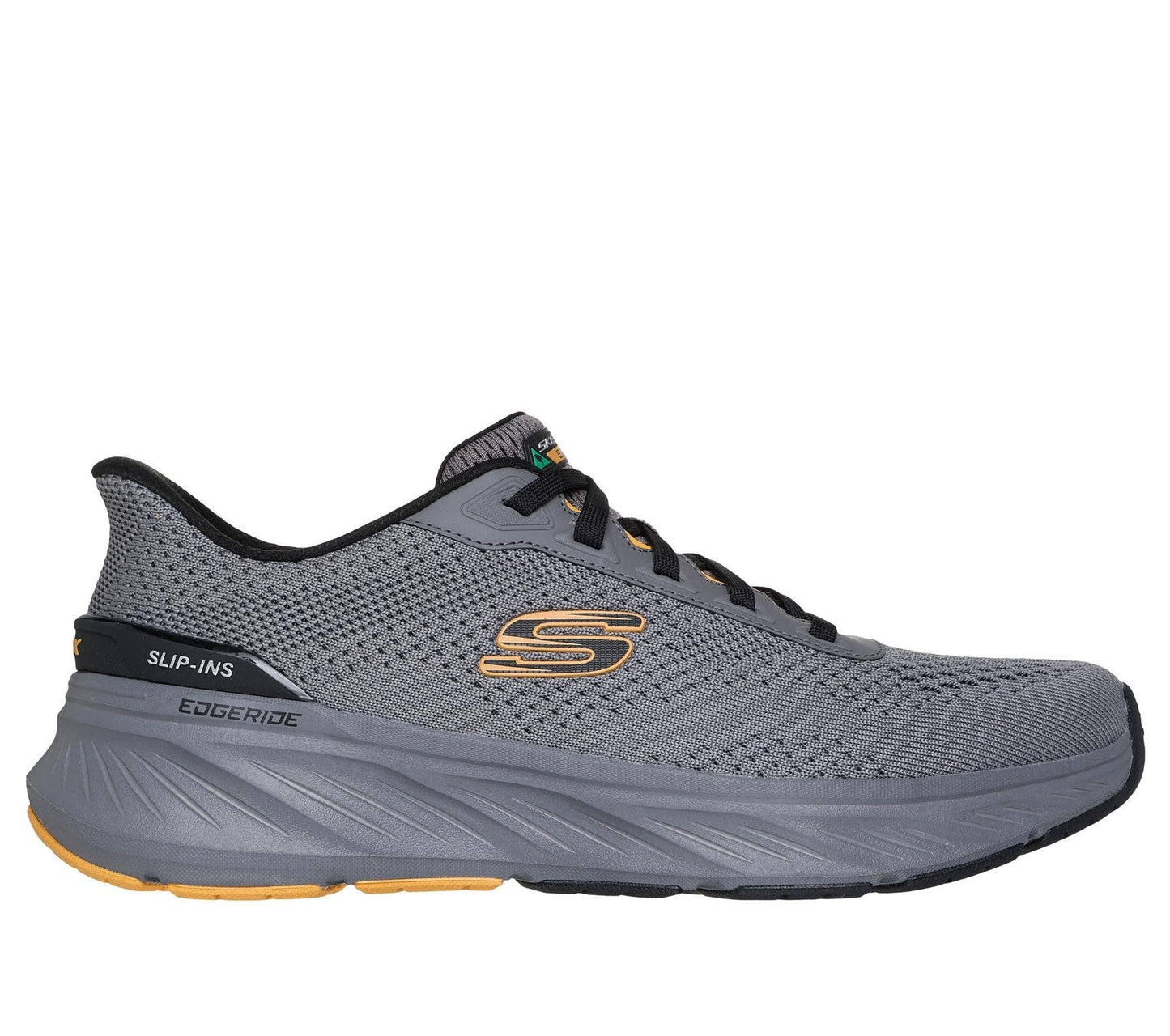Skechers Hands Free Slip-ins Shoe For Men - Edgeride Erlson in Charcoal Yellow, 6-13
