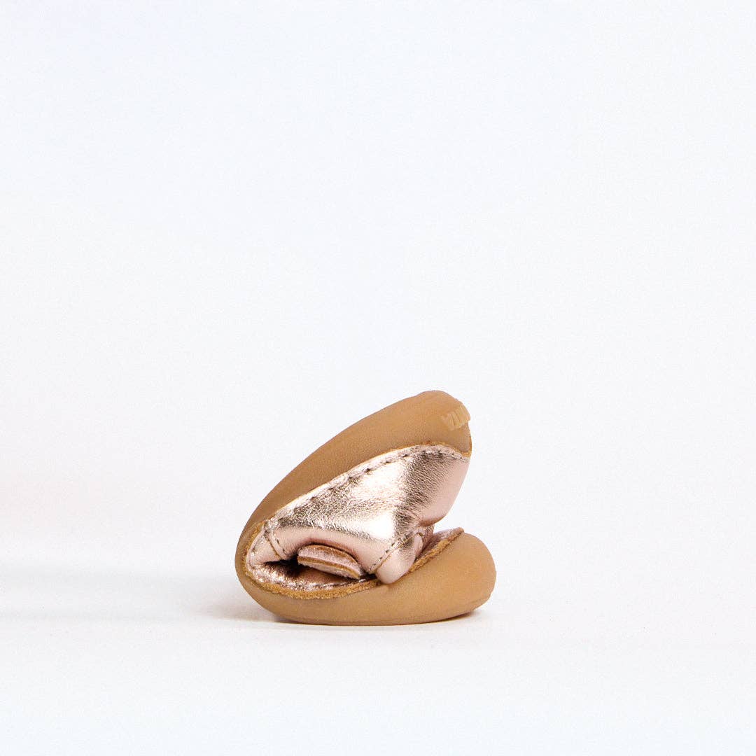 Atlas Rose Gold Metallic First Walker Shoe