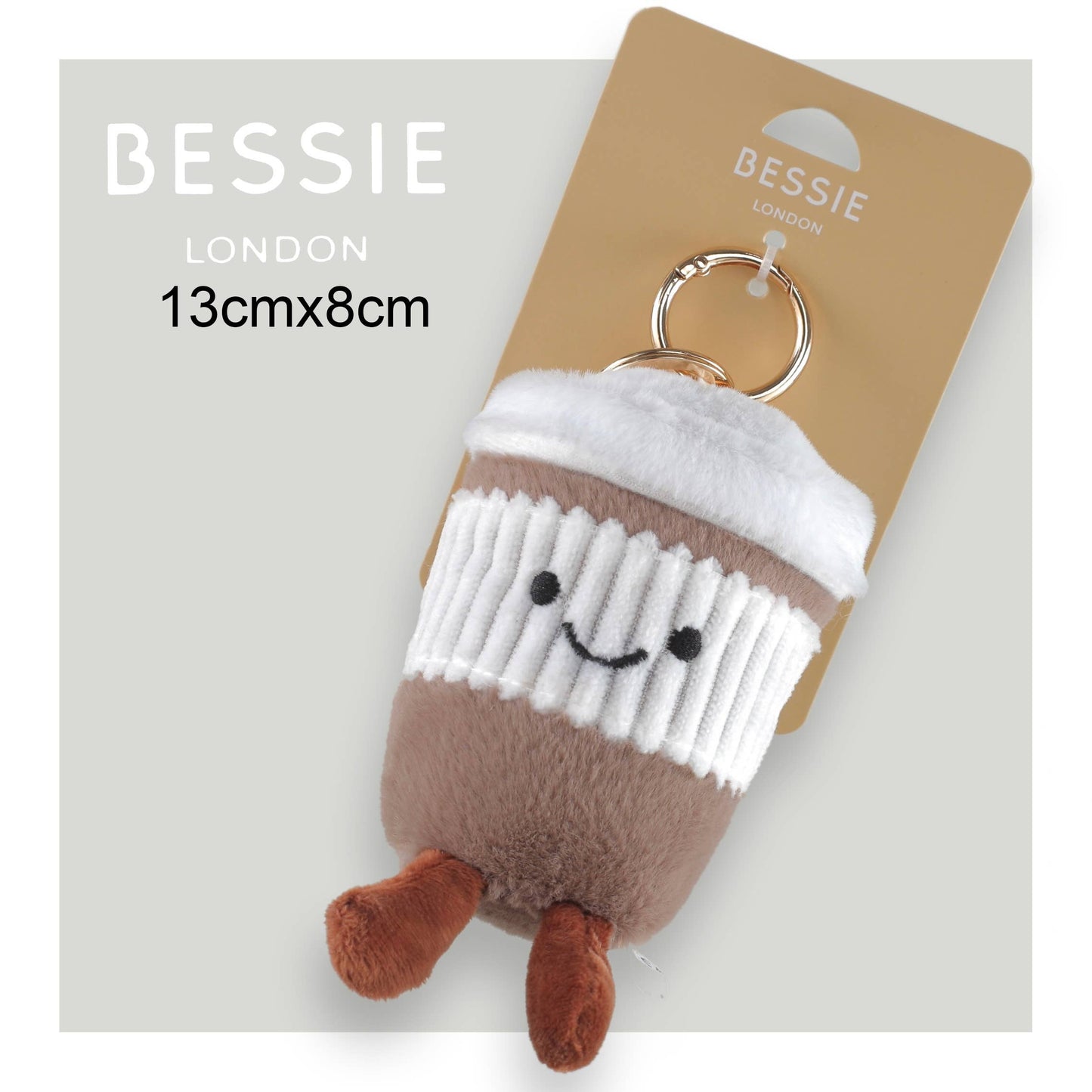 PLUSH COFFEE CUP BAG CHARM