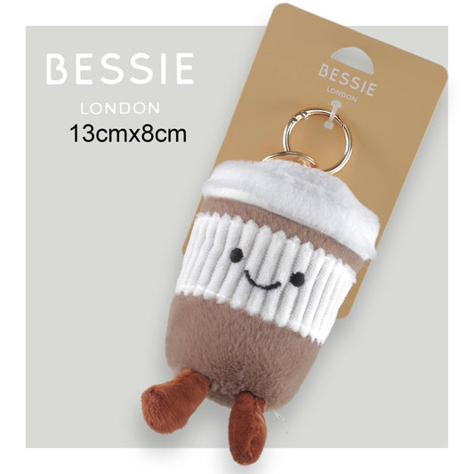 PLUSH COFFEE CUP BAG CHARM