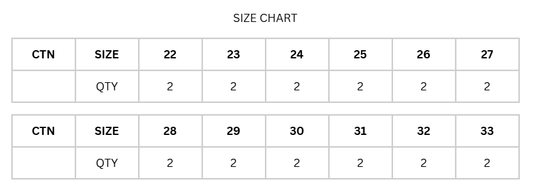 Parker Summer Jellies sizes