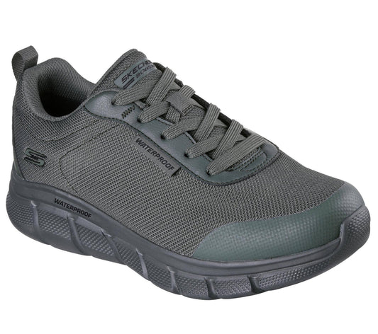 Skechers Waterproof Shoe For Men - BOBS Sport B Flex - Rainy Edge in Olive, 6-15