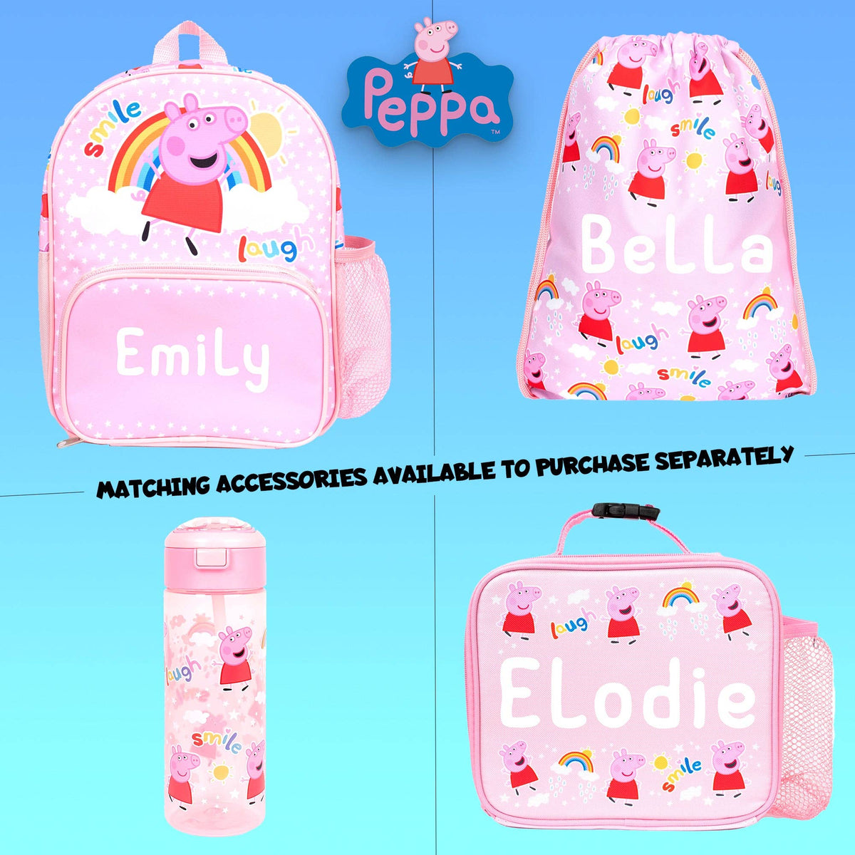 Kids Personalised Backpack - Peppa Pig
