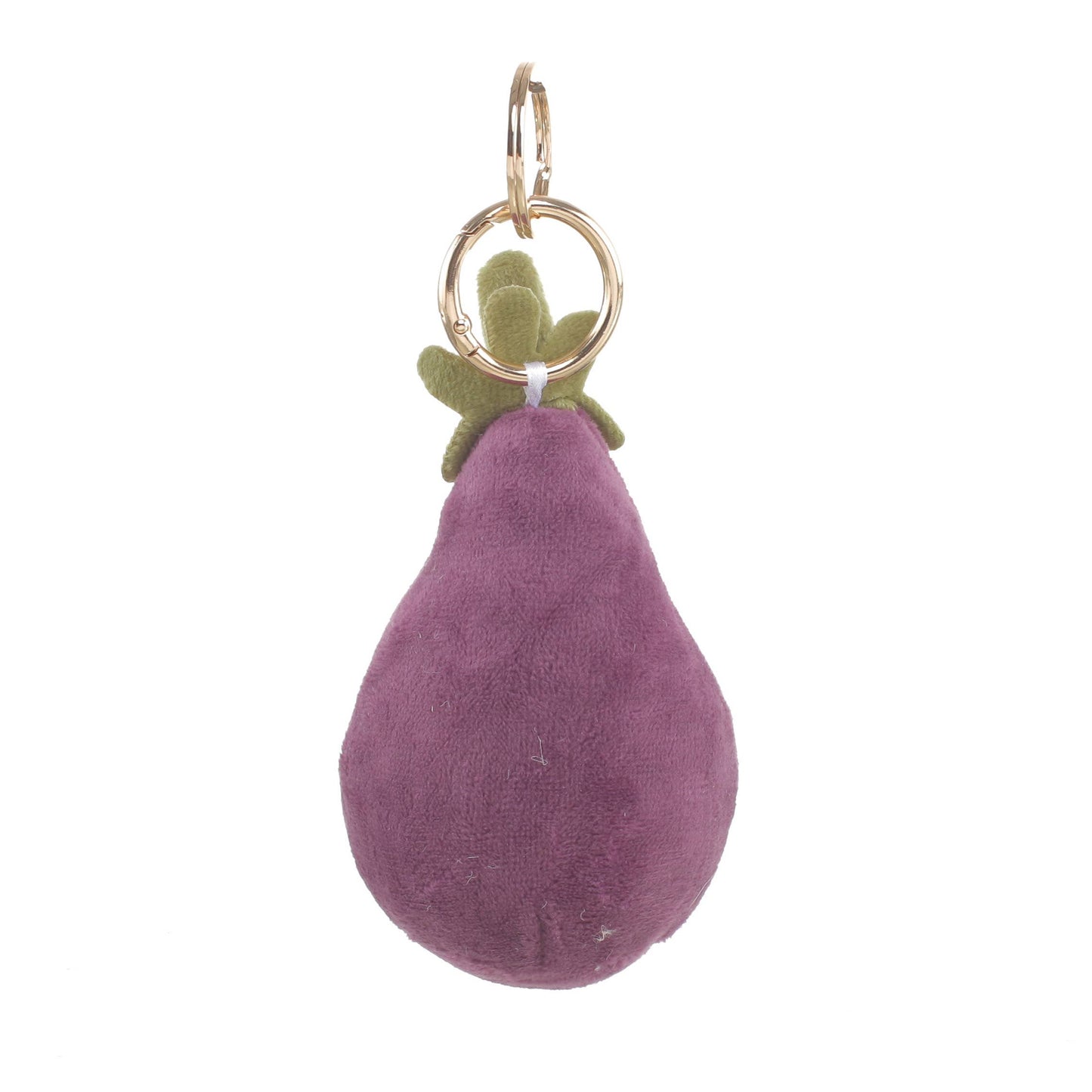 PLUSH AUBERGINE BAG CHARM