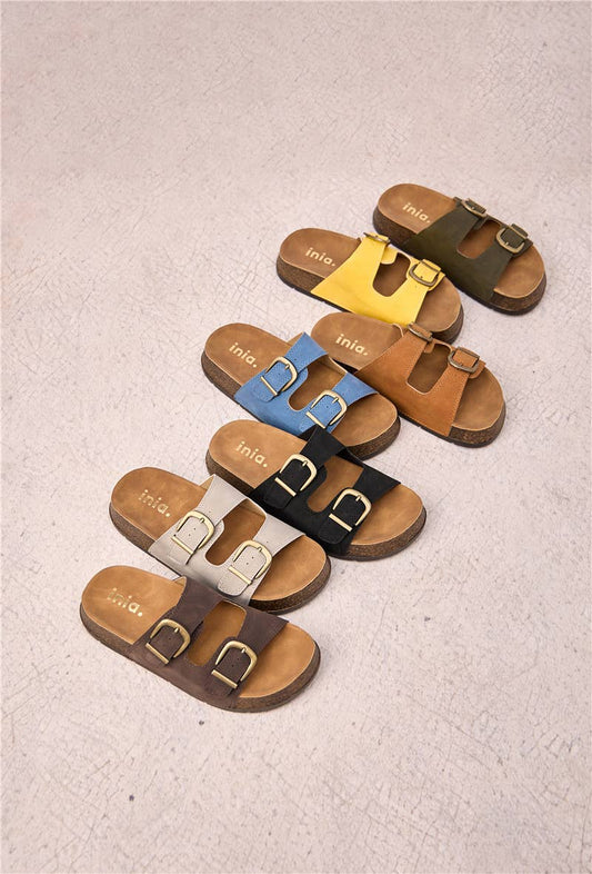 Platform slides with double buckle - 4659