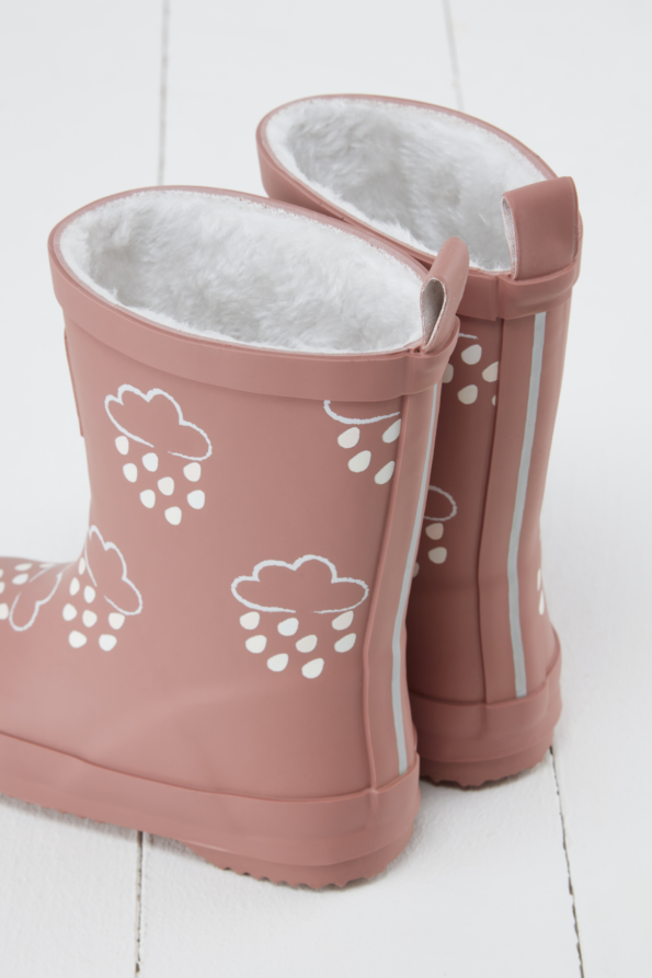 Grass & Air Rose Colour-Changing Kids Winter Wellies