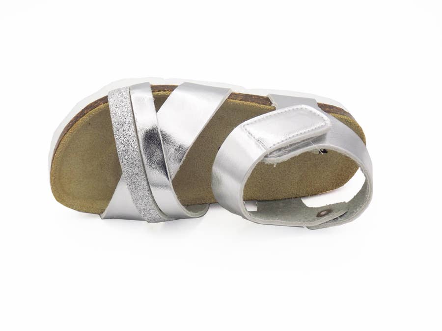 Bio Silver sandals for girls