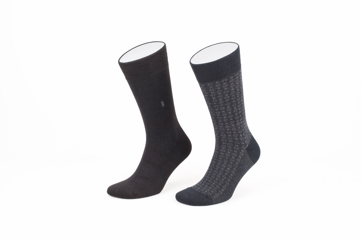 Natural Premium Bamboo Crew Socks Gift Box for Men – 6 Pairs