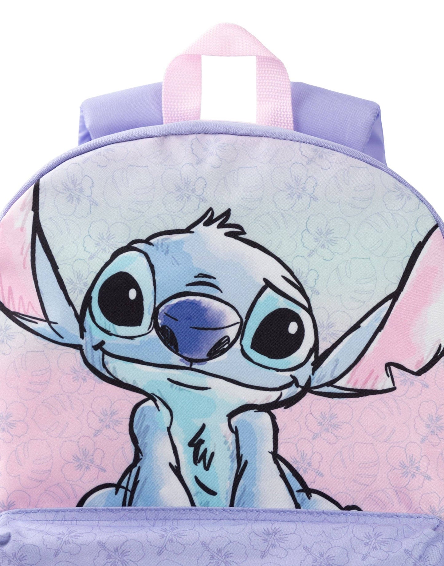 Disney Girls 'Stitch' Pastel Floral Purple Backpack